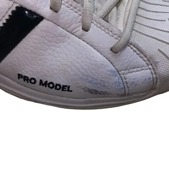 Adidas Men's  'Pro Model 2G' Lace Up Sneakers in Cloud White/Black Size 11.5 - Picture 7 of 9